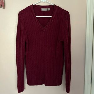 Burgundy sweater